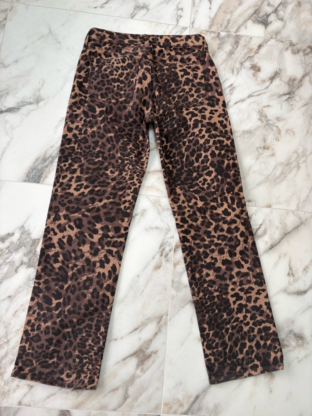 Abercrombie & Fitch Women’s Leopard Print Boyfriend Jeans - Brown/Black - Picture 10 of 12